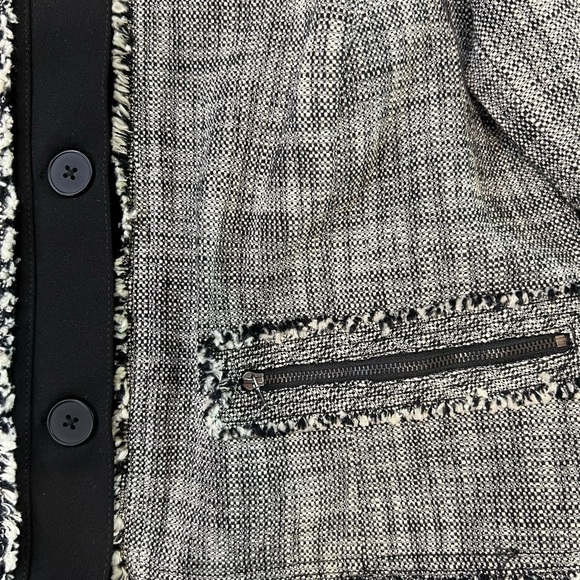 Rachel Roy Black and White Tweed Jacket Size 16W - Picture 7 of 11